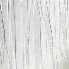 ANAGLYPTA WALLPAPER 80028 THICK WHITE PAINTABLE VINYL DEEP TEXTURED GEOMETRIC