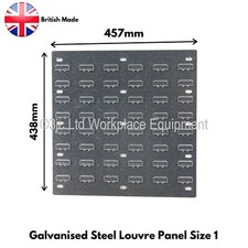 NEW Galvanised Steel Wall Louvre Panel For Parts Bins & Linbins 457mm x 438mm