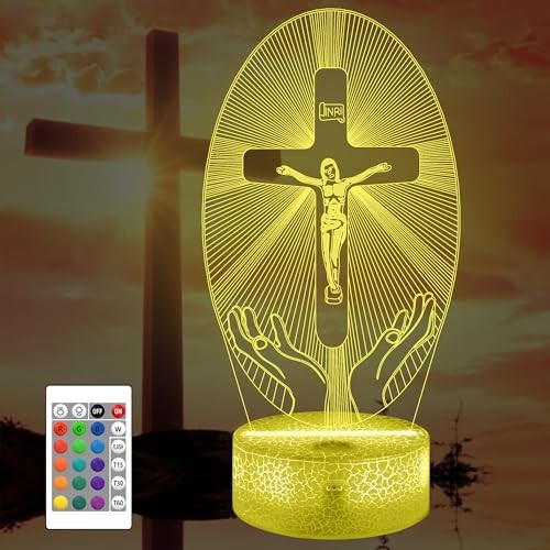 Jesus cross night light - jesus,