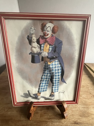 Vintage circus clown magician - circus,