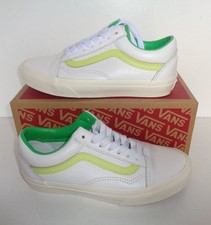 VANS Ladies Trainers Casual White Leather Womens Shoes New RRP £65 UK Size 3.5