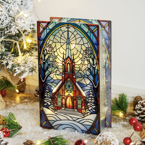 Stained glass light - stained, up