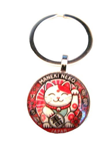 Chinese lucky cat maneki - chinese, (maneki