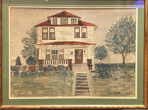 Vintage original landscape - original,
