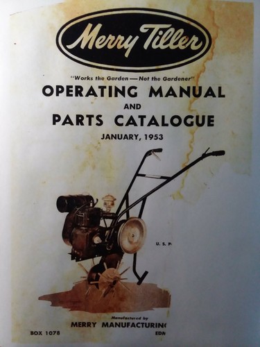 Merry tiller 1953 garden - tiller,