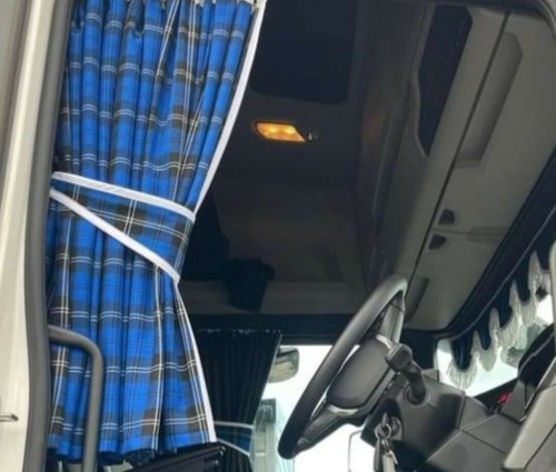 Truck curtains tartan man - curtains,