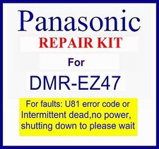 Panasonic Dmr-ez47v dvd Repair kit For, U81 error code, Please wait, Dmr-ez47veb