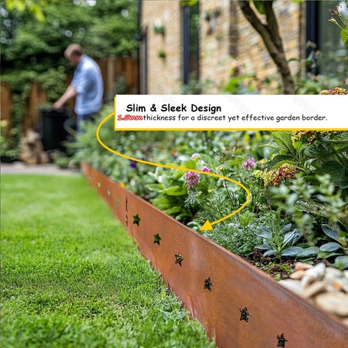 Metal garden edging corten - garden,