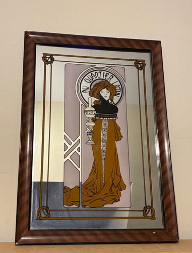 Vintage alphonse mucha - mucha, mirror