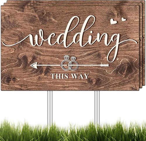 3pcs double sided wedding - 3pcs,