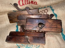 Vintage Wooden Wood Joinery Carpenters Woodworking Tools Moulding Planes Bundle
