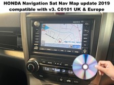 HONDA Navigation Sat Nav Map DVD update 2019 - compatible with v3, UK & Europe