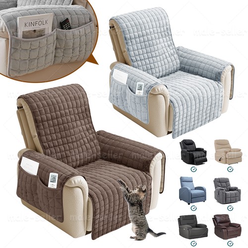 Plush non slip recliner sofa - slip,