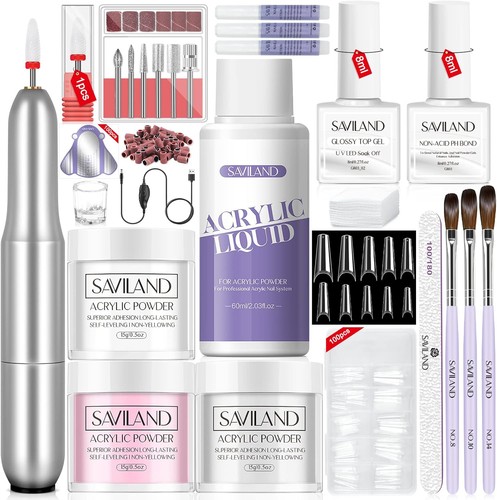 Saviland acrylic nail kit 3 - saviland,