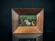 Antique Victorian oil painting, Death of an Admiral, framed