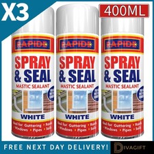3 x WHITE LEAK STOP SPRAY