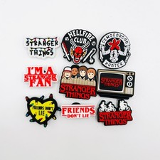 Stranger Things Charms Fits Crocs SET OF 9 Shoe Logos Charms Real UK Seller 🇬🇧