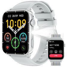 Military Smart Watch for Men Answer/Make Calls Outdoor Sport Fitness Tracker NEW