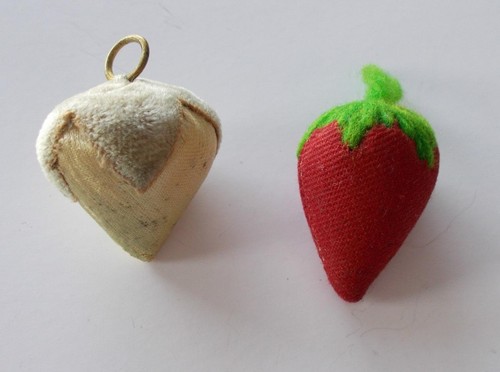 Antique strawberry pin - 2,