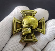 WWII German Cross Skull Badge 1939 With Box