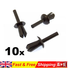 10X FOR BMW 5MM PLASTIC RIVET CLIPS TRIMS WHEEL ARCH LINER / LINING & MOUDINGS