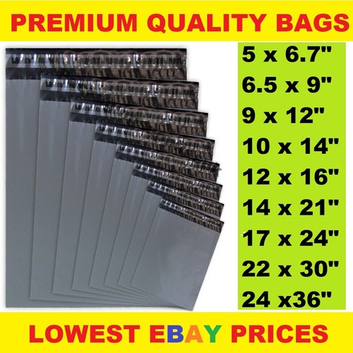 Grey mailing bags strong - bags, poly