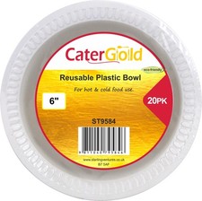 White Plastic Bowls 6oz