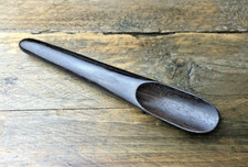 (GRADE_B) Handmade Wooden Salt Spoon Sugar Spices Salt Pig NEW but Slight Flaw