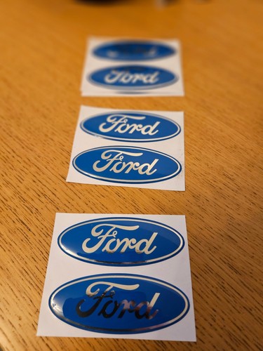 Ford gel overlay badge - gel, pair