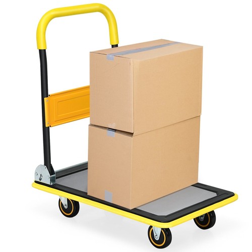 Folding push cart dolly moving - push,