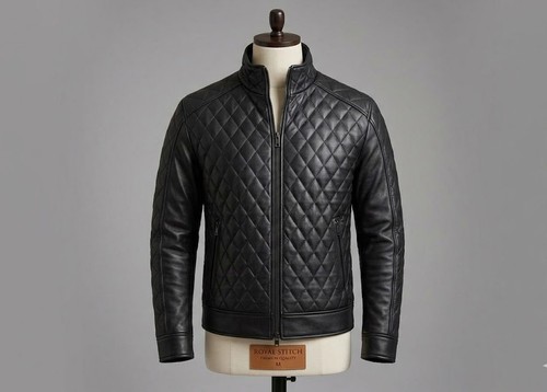 Luxury black quilted sheep - black,