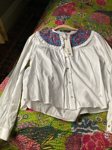 Bnwt zara frilled patterned - zara,