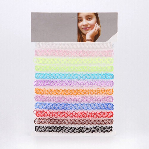 12pcs stretch tattoo choker - 12pcs,