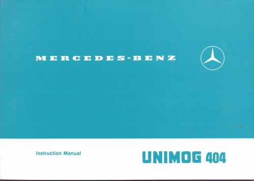 Mercedes benz unimog - mercedes-benz, 404