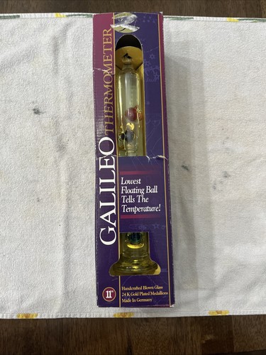 Vtg galileo thermometer - vtg, 11”