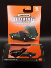 Matchbox 1969 Triumph Spitfire Green opening bonnet. Moving parts sealed