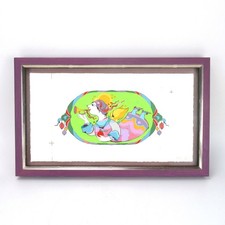 Bjorn Wiinblad Artist Wall Art Hand Drawing Coloured Framed Collectible