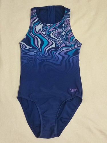 Speedo girl back zip blue - zip, /