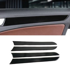 4pcs New Black Front Rear Interior Door Window Panel For Audi A4 B8 A5 2010-2016