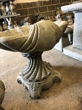 NEW Garden Stone Shell Large Bird Bath,Concrete garden ornament,Stone Bird Bath