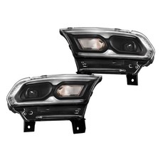 Silscvtt RH&LH Headlights For Dodge Durango 2021-2023 LED w/ Halogen Signal Lamp