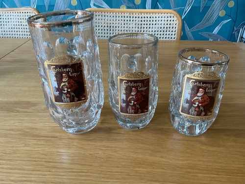Vintage carlsberg glass - vintage,