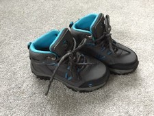 Gelert Kids Horizon Waterproof Walking Boots Charcoal/Blue Size C8