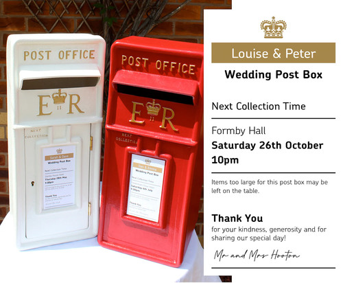 Post box sign only - sign,