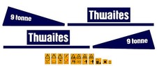THWAITES 9 TONNE DUMPER DECALS