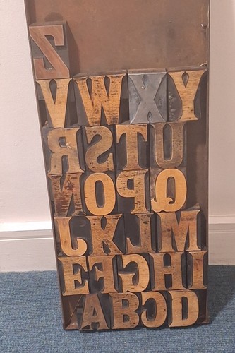 Wooden letterpress printing - letterpress,