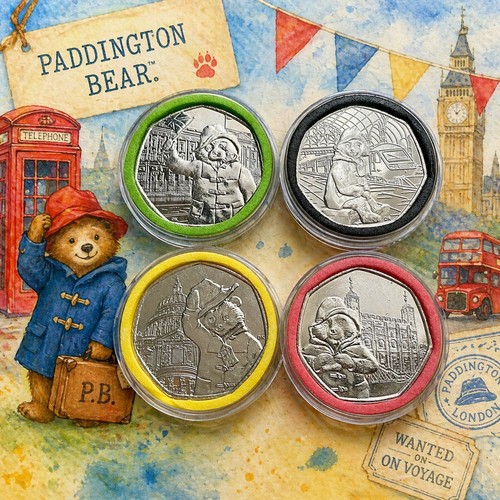 Paddington bear 50p complete - paddington,