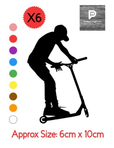Stunt scooter silhouette - x,