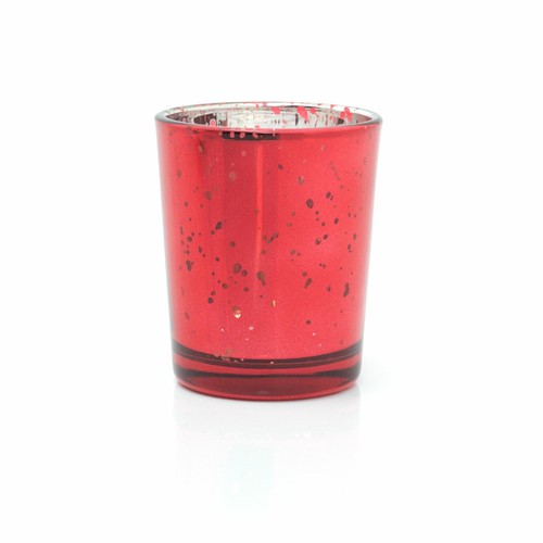 Red speckled tealight - red,