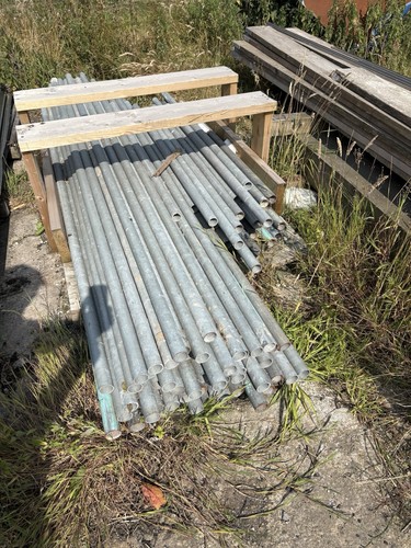 Scaffhold pole and fittings - and,